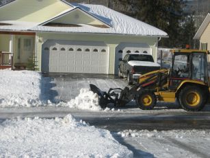 snow plow after