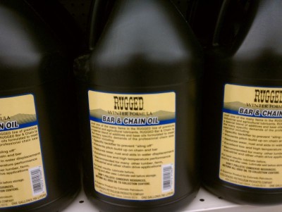 Chain oil in the grocery store. 
